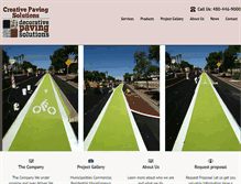 Tablet Screenshot of decorativepavingsolutions.com